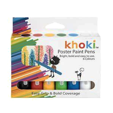 Khoki Poster Paint Pens - Box of 6's